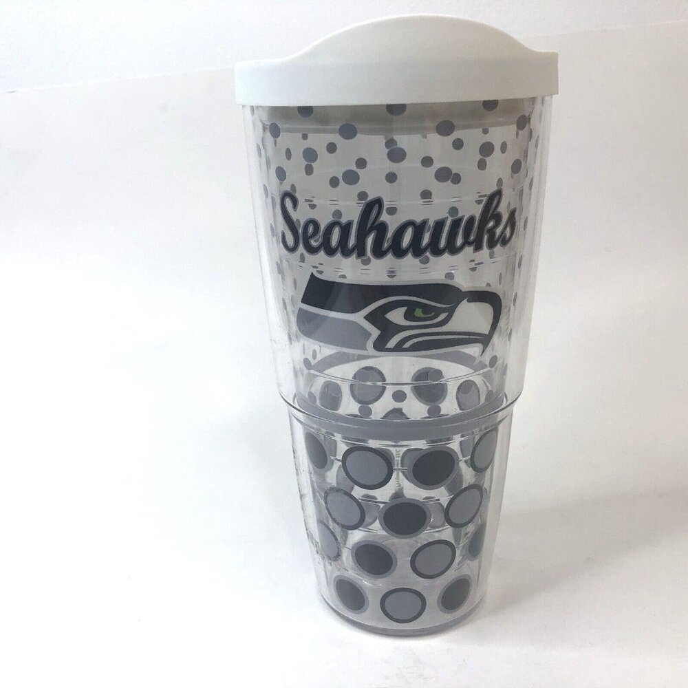 Tervis Tumbler NFL Seattle Seahawks Polka Dots Wrap Insulated 24 oz